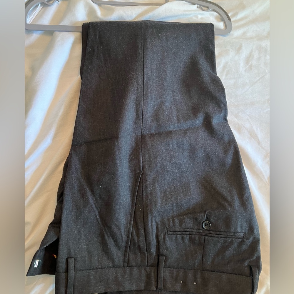 Jcrew mens grey suit pants EUC